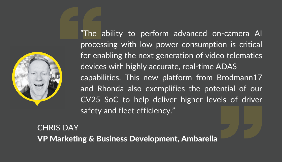 Chris Day, Ambarella, on Brodmann17's ADAS AI